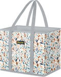 🛍️ Extra Large Reusable Shopping Bags 4-Pack | Foldable Box Tote with Reinforced Bottom